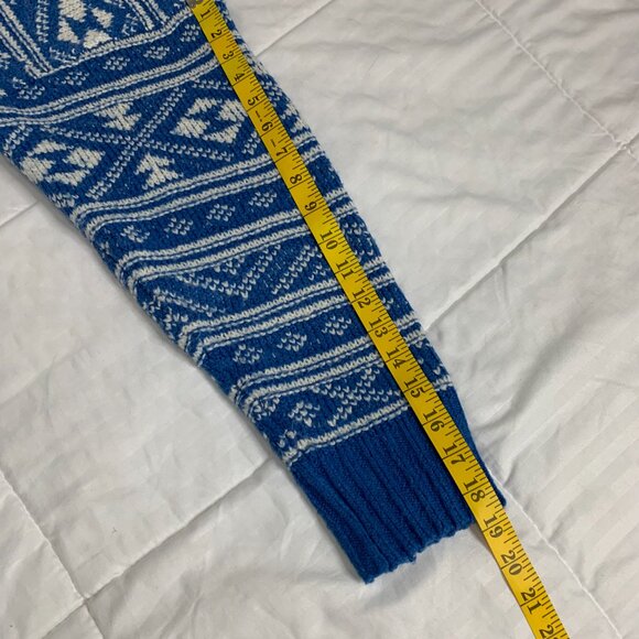 American Eagle Women’s Vintage Blue & White Sweater – XL (Y2K Green Label) - Picture 12 of 13